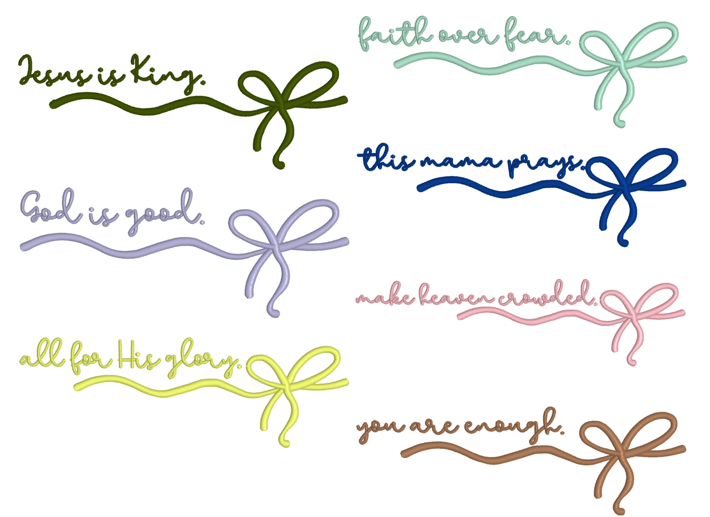 Phrase with Bow T-Shirts