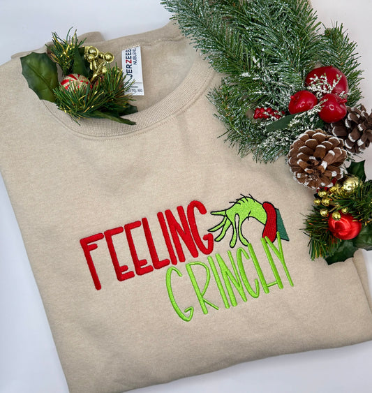 Feeling Grinchy Sand Crewneck