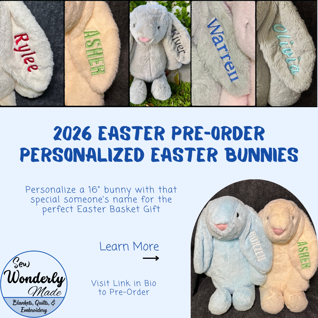 [In Stock] 16” Personalized Easter Bunnies