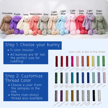 [In Stock] 16” Personalized Easter Bunnies