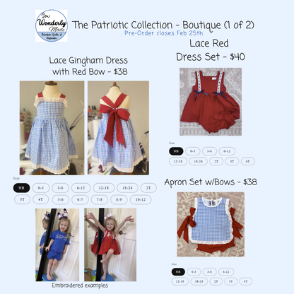 [On Hand Inventory] The Patriotic Collection - Gingham