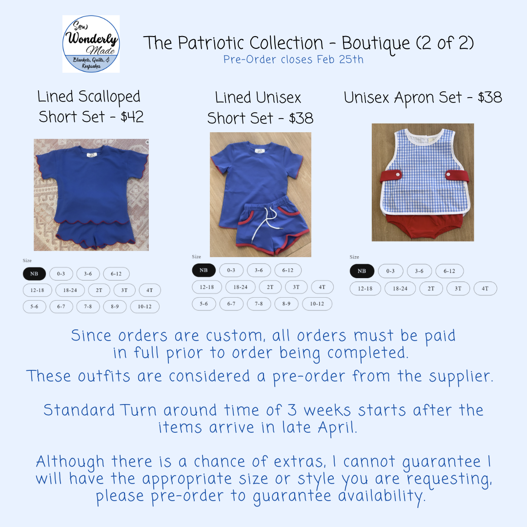 [On Hand Inventory] The Patriotic Collection - Gingham