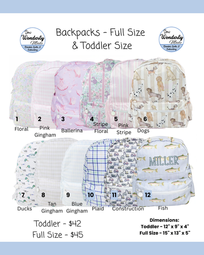 [Back 2 School] Backpacks