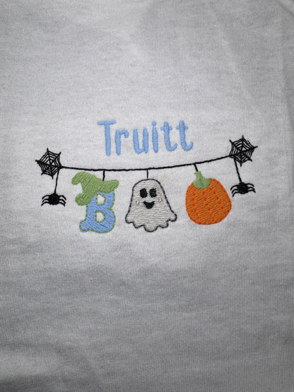 Kids & Toddler Halloween Embroidered T-Shirt