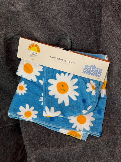Embroidered Beach Towel - Kids Hooded