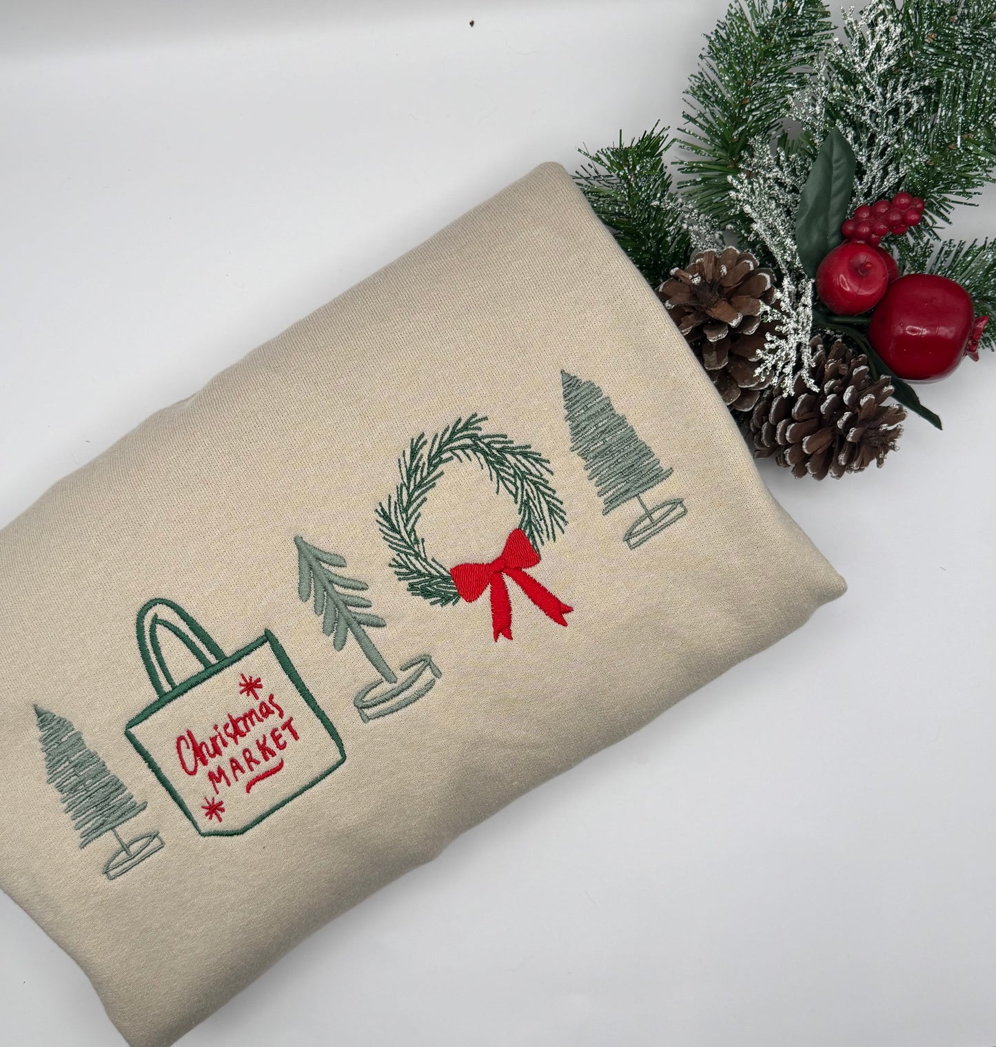 Christmas Market Sand Crewneck