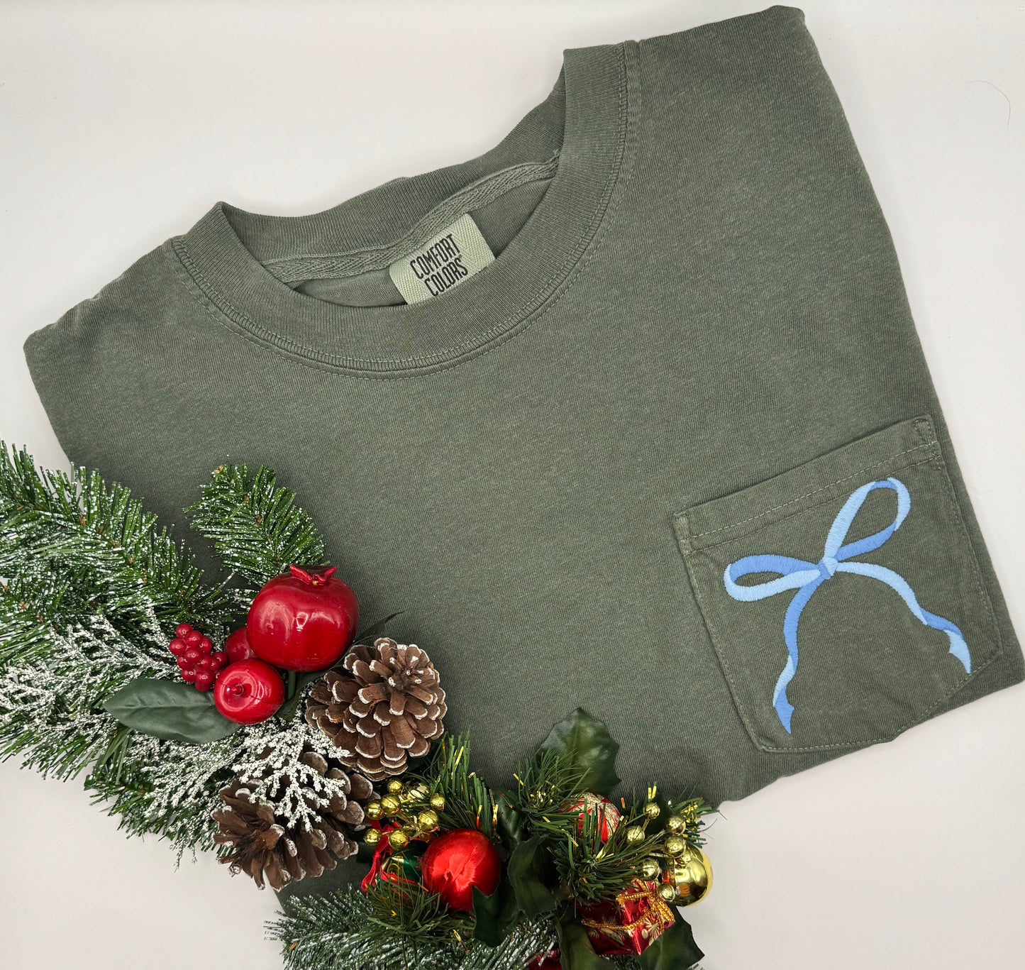 Heavyweight Pocket T-shirt - Moss