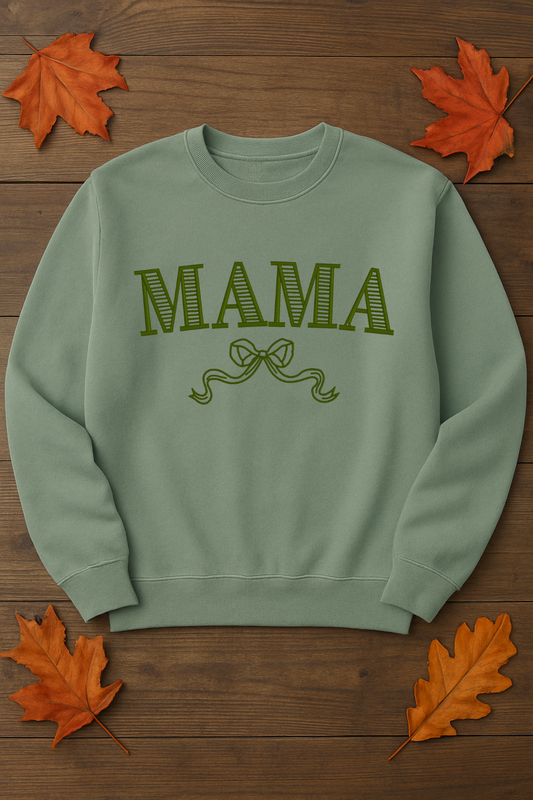 Embroidered Bow Crewneck
