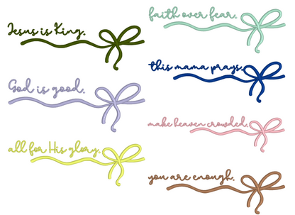 Phrase with Bow T-Shirts