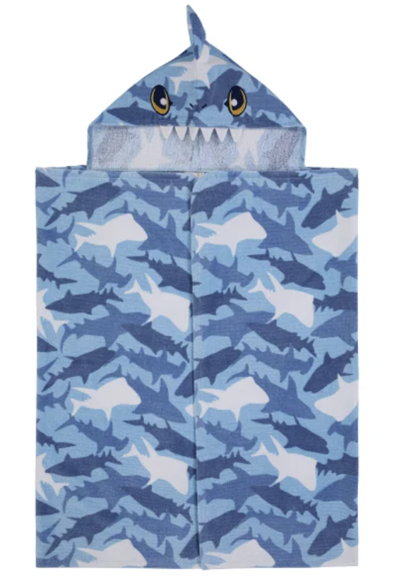 Embroidered Beach Towel - Kids Hooded