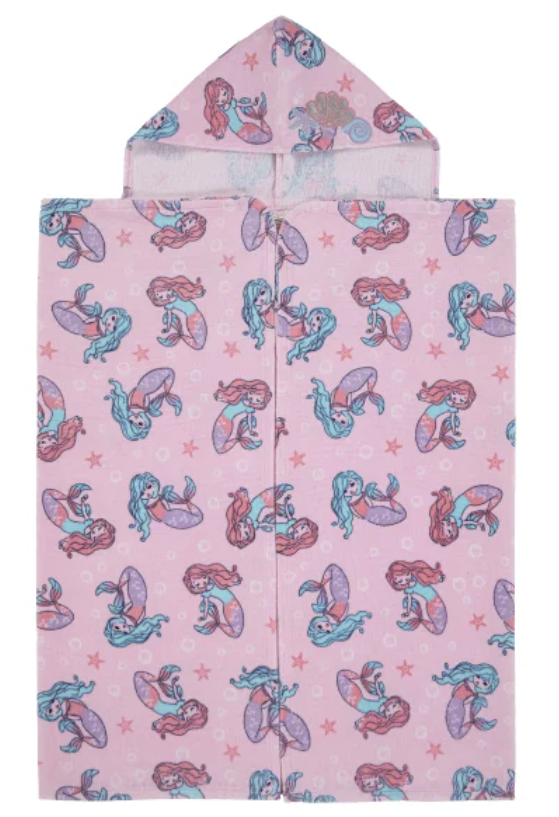 Embroidered Beach Towel - Kids Hooded