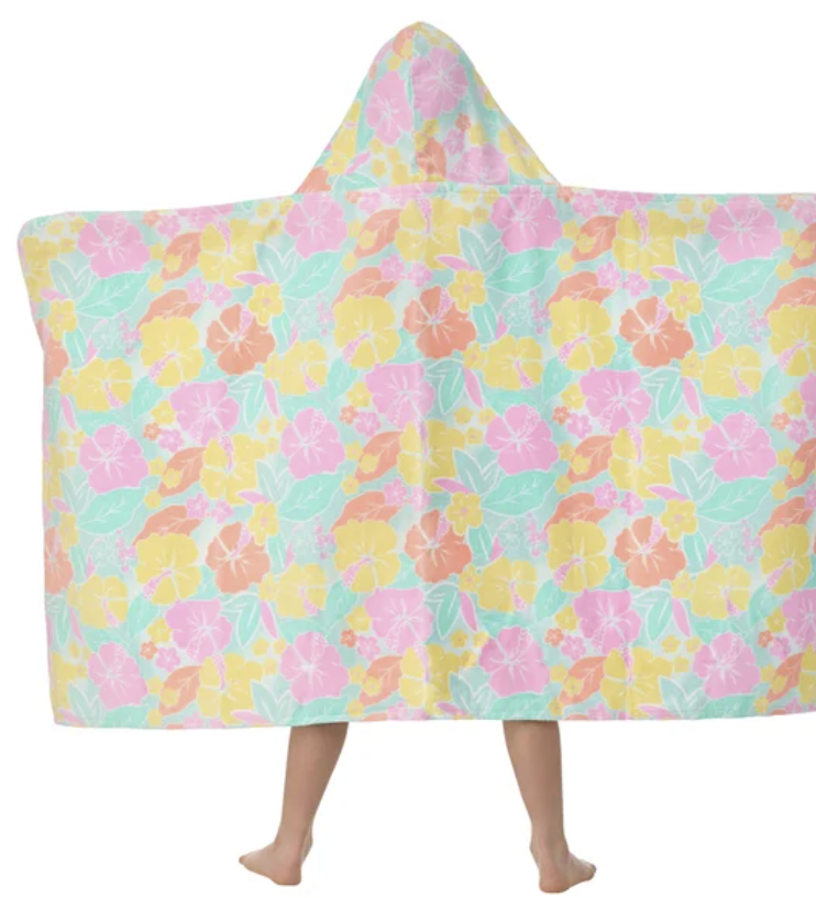 Embroidered Beach Towel - Kids Hooded