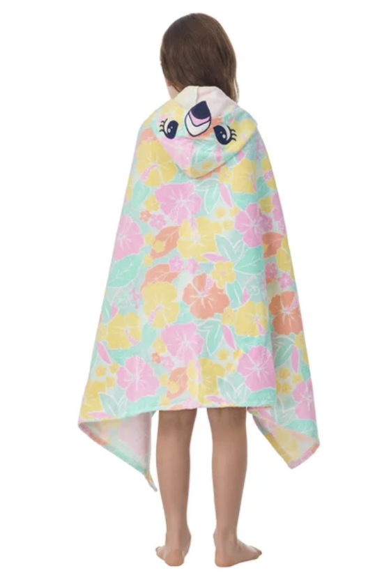 Embroidered Beach Towel - Kids Hooded
