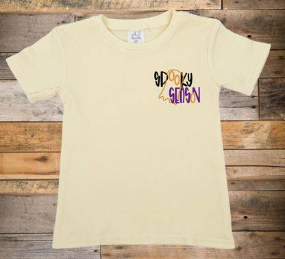 Kids & Toddler Halloween Embroidered T-Shirt